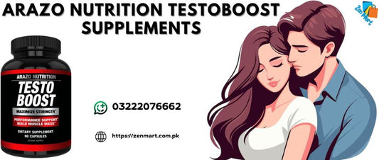 Arazo Nutrition TestoBoost Supplements Price in Pakistan, Lahore, Karachi - 03222076662