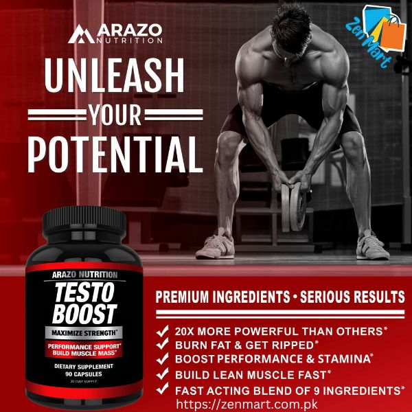 Arazo Nutrition TestoBoost Supplements