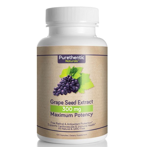 Purethentic Naturals Grape Seed Extract Capsules