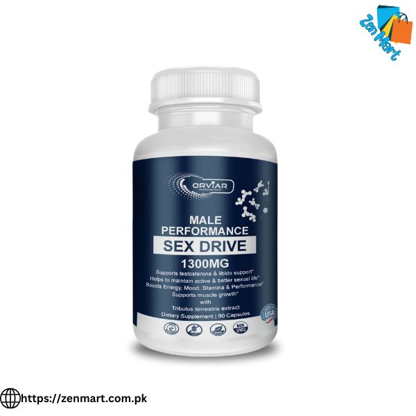 Orviar Male Performance Sex Drive 1300 mg Capsules
