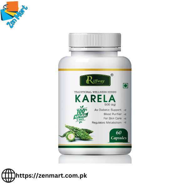 Riffway Karela 500 mg Wellness Capsules
