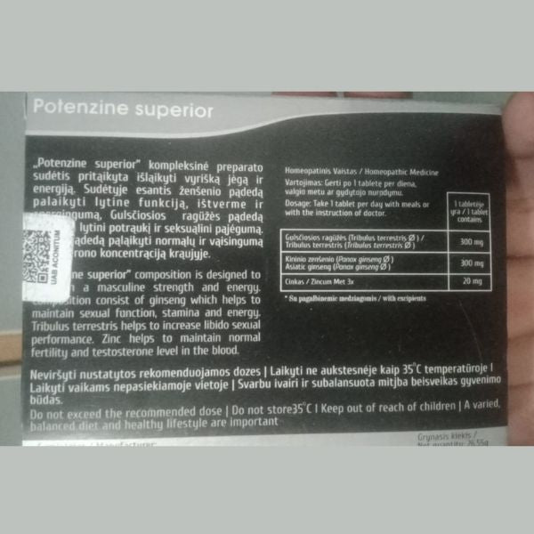 Potenzine Superior Tablet In Pakistan