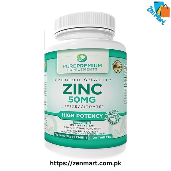 Zinc 50 mg By Pure Premium Supplement Price
