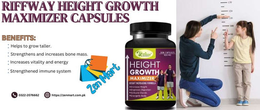 Riffway Height Growth Maximizer Capsules Price In Pakistan, Lahore, Karachi, Islamabad