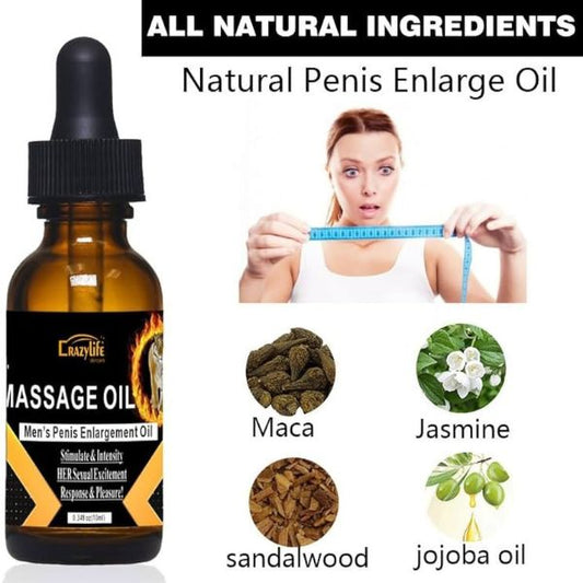 Crazylife Massage Oil For Men's Penis Enlargment