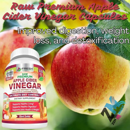 Raw Premium Apple Cider Vinegar Capsules In Pakistan