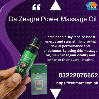 Da Zeagra Power Massage Oil for Men in Pakistan