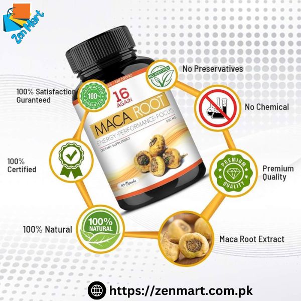 16 Again Pure Maca Root Capsules