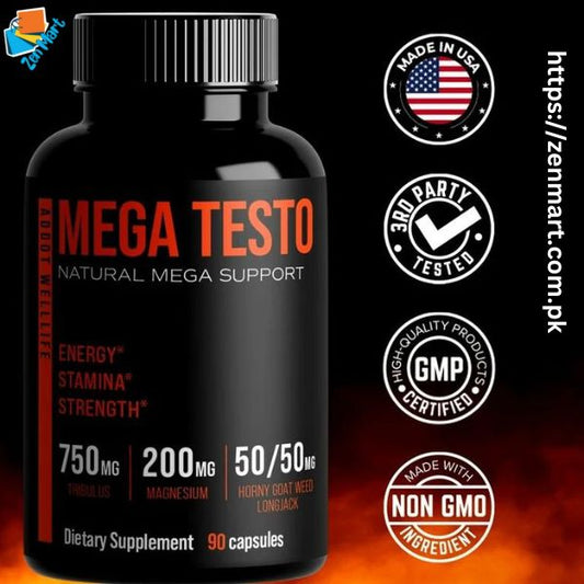 Mega Testo Natural Support Pills