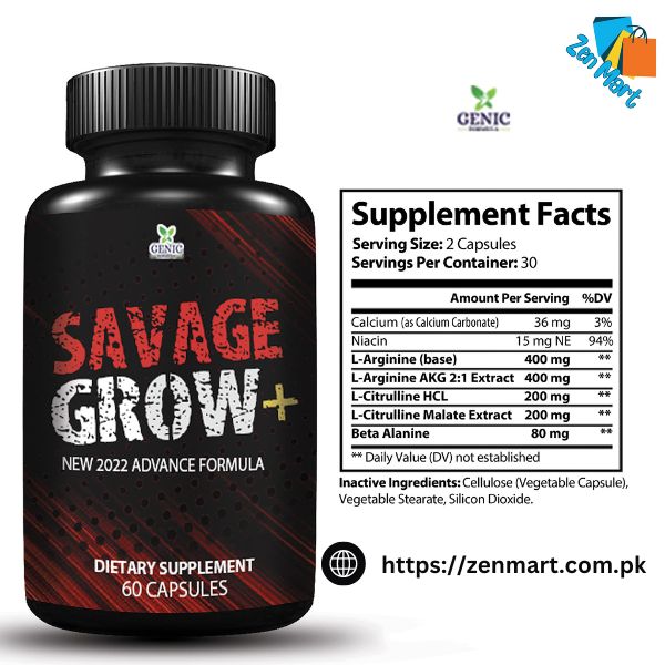 Savage Grow Plus Capsules