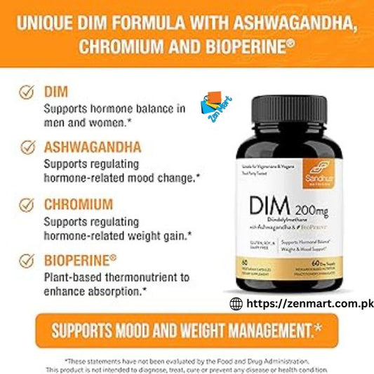 Sandhu's Nutrition DIM 200mg Capsules