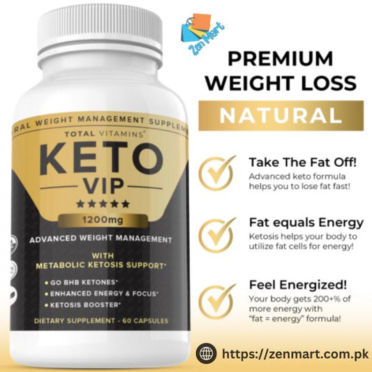 Total Vitamins Keto Vip 1200mg Capsules