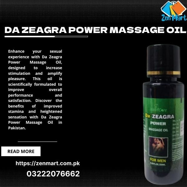 Da Zeagra Power Massage Oil for Men in Pakistan