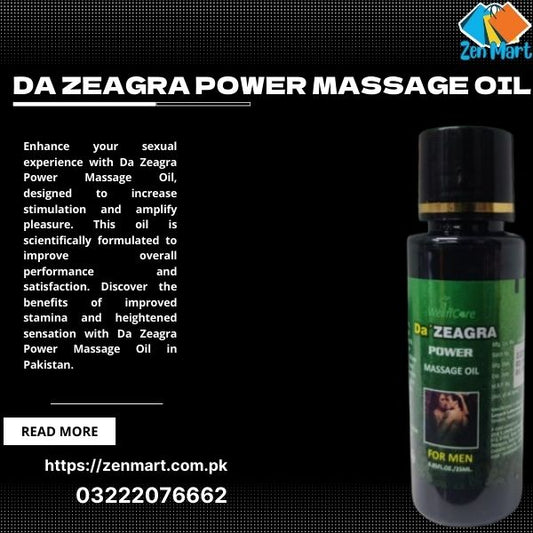 Da Zeagra Power Massage Oil for Men in Pakistan