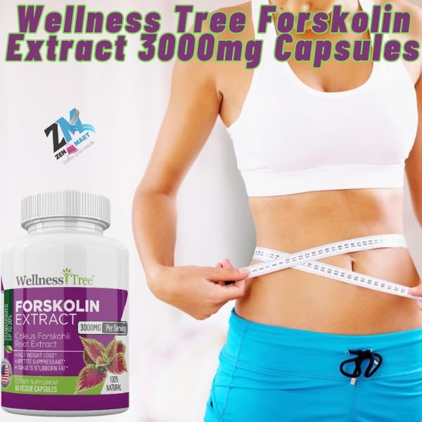 Wellness Tree Forskolin Extract 3000mg Capsules
