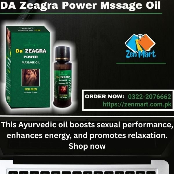 Da Zeagra Power Massage Oil for Men in Pakistan