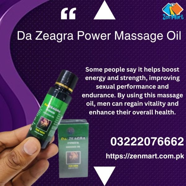 Da Zeagra Power Massage Oil for Men in Pakistan