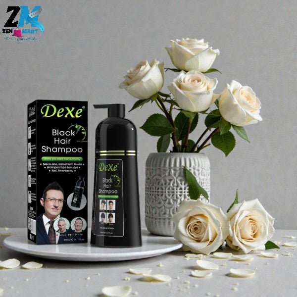 Buy Dexe Black Hair Color Shampoo 400ml